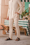 The Perfect Men Slim Fit Pants - Cream