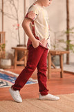 The Perfect Slim Fit Pants - Maroon