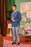 The Perfect Men Slim Fit Pants - Light Pigeon Blue