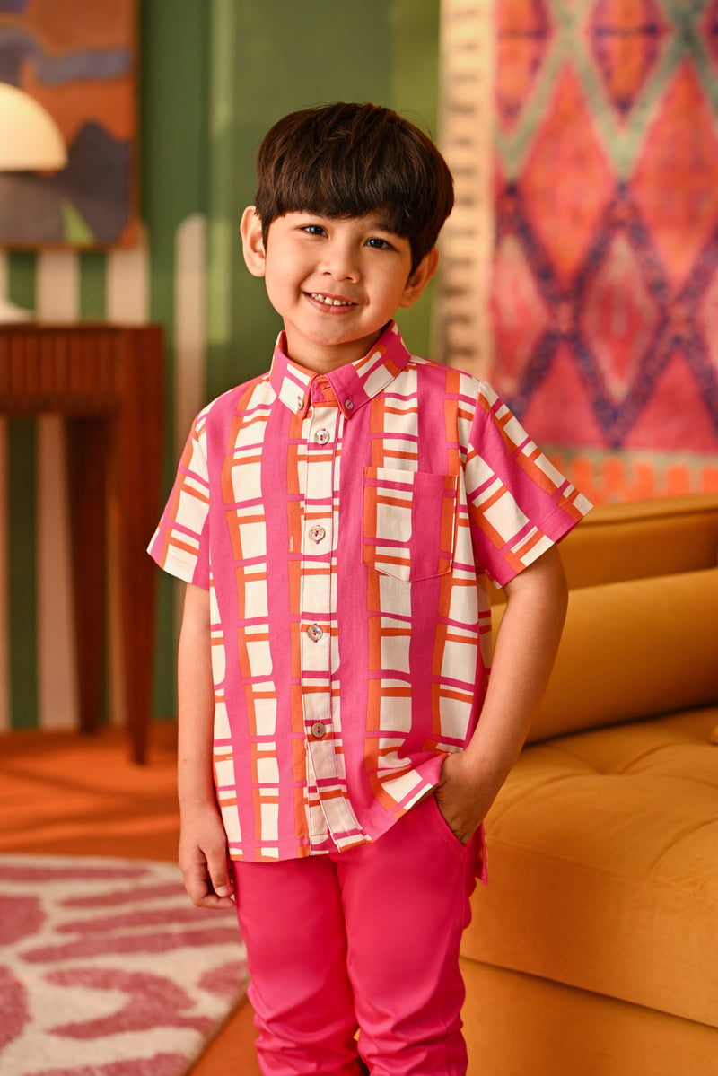 The Rasa Cinta Batik Shirt - Crush