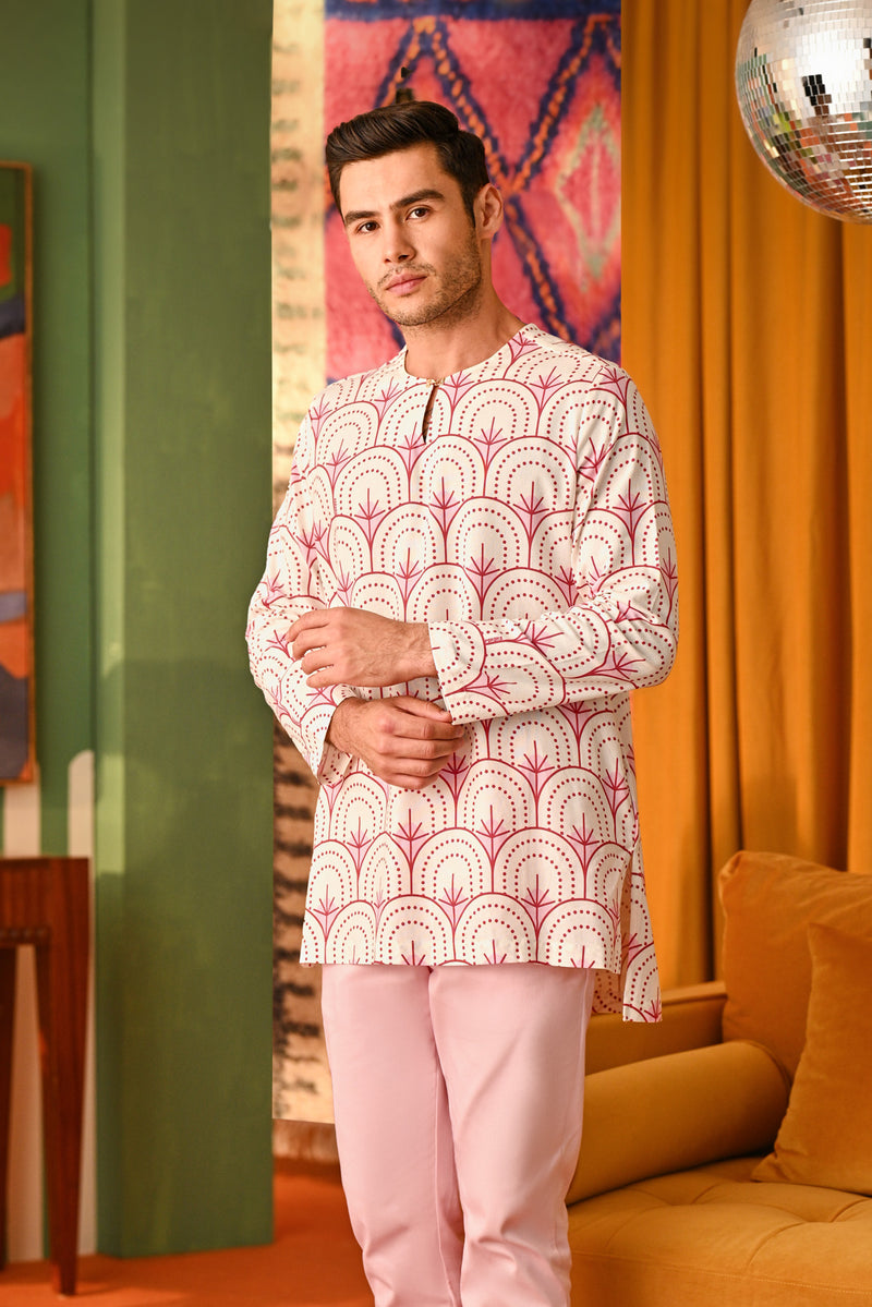 The Rasa Cinta Men Kurta - Sakura