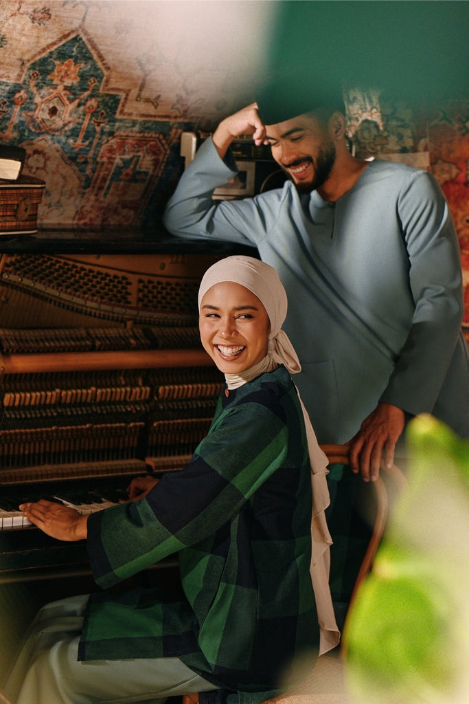 The Akar Kita Men Baju Melayu Teluk Belanga - Pine Green