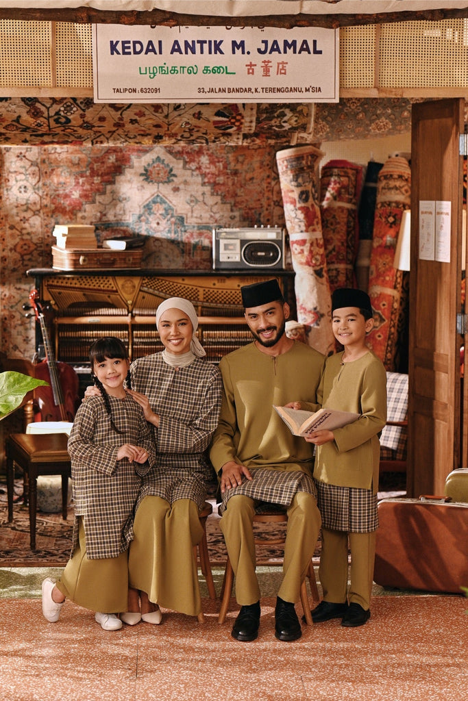 The Akar Kita Baju Melayu Teluk Belanga - Butter Olive