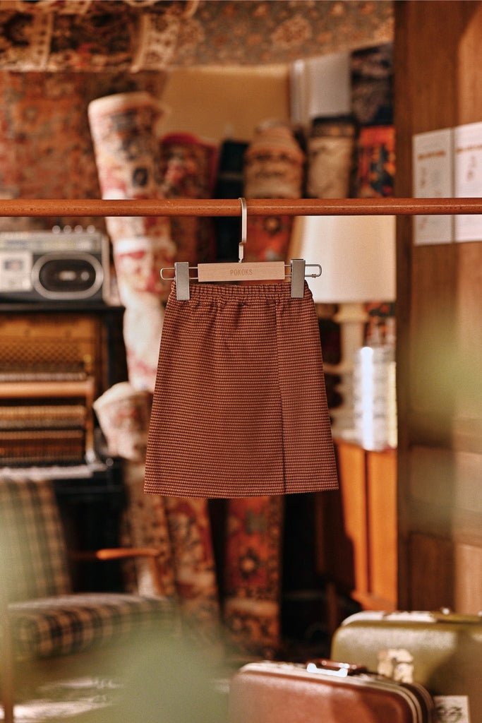 The Akar Kita Babies Folded Skirt - Brownflux