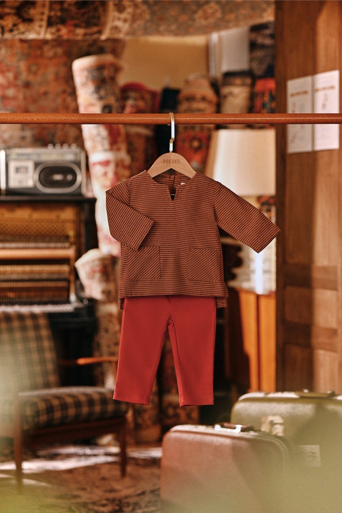 The Akar Kita Babies Kurta - Brownflux