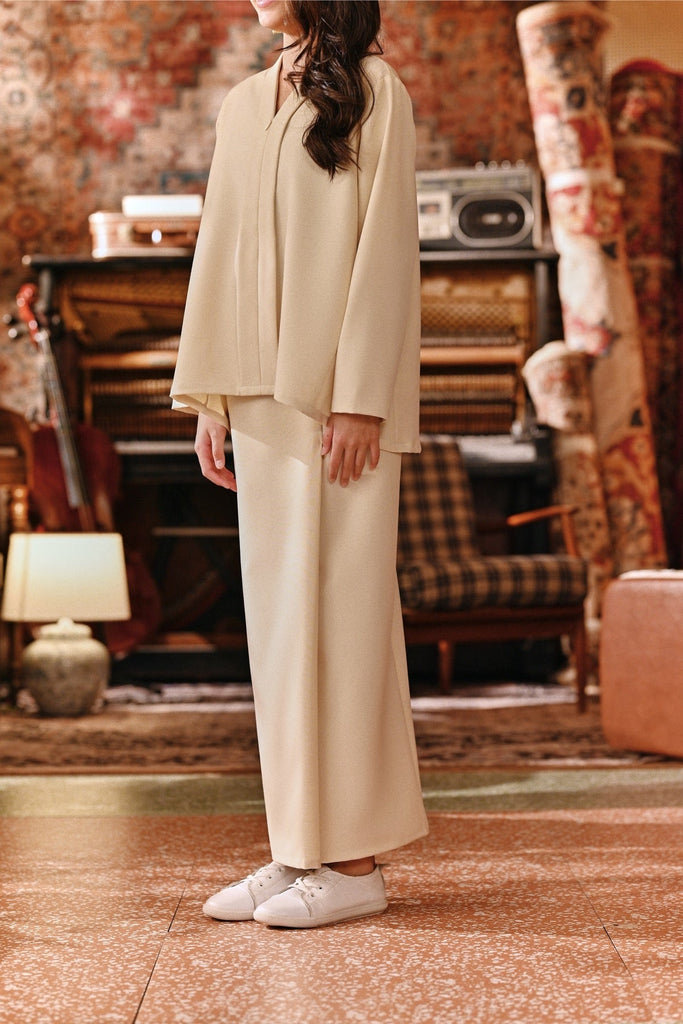 The Akar Kita Folded Skirt - Sea Mist
