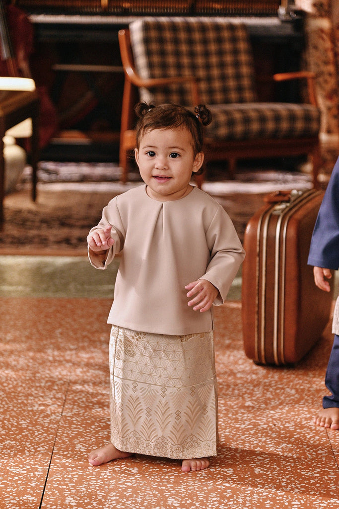 The Akar Kita Babies Kurung Top - Nude
