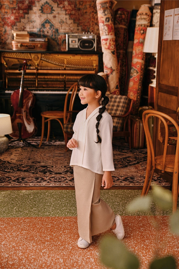 The Akar Kita Folded Skirt - Champagne Dash