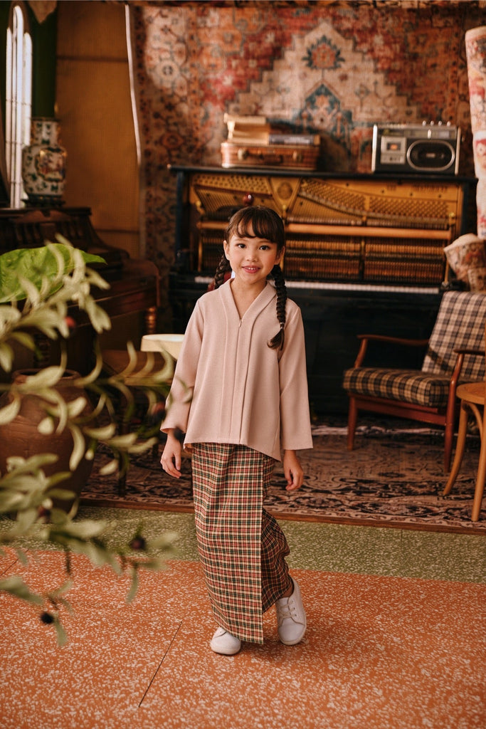 The Akar Kita Kebaya Top - Almond Sand
