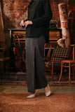The Akar Kita Women Folded Skirt - Black Streak