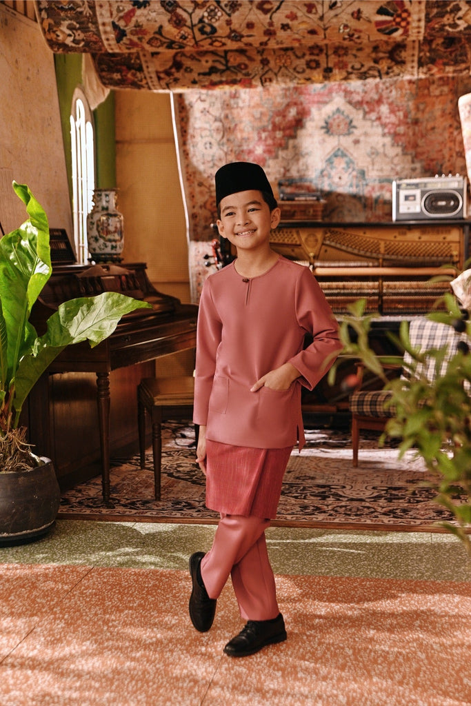 The Akar Kita Baju Melayu Teluk Belanga - Mauve Taupe