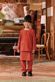 The Akar Kita Baju Melayu Teluk Belanga - Mandarin Red