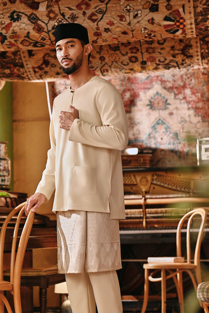The Akar Kita Men Baju Melayu Teluk Belanga - Sea Mist