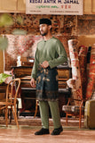 The Akar Kita Men Baju Melayu Teluk Belanga - Sage Green