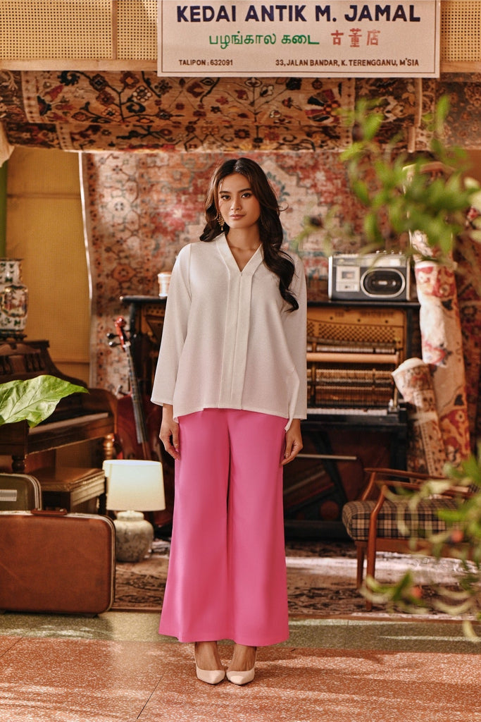 The Akar Kita Women Kebaya Top - Off White