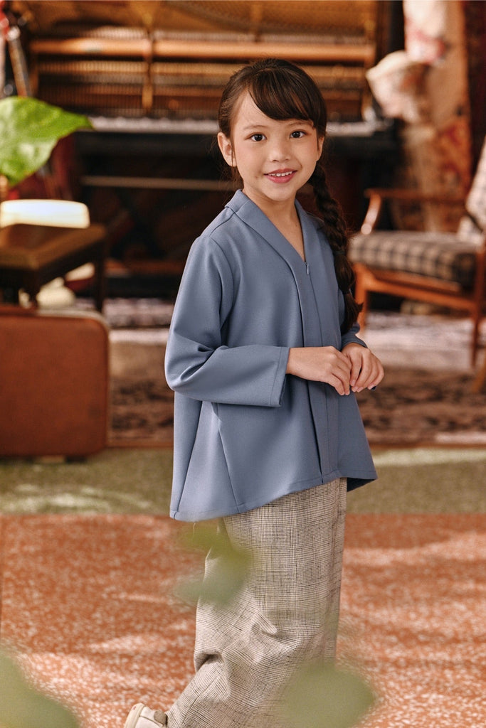 The Akar Kita Kebaya Top - Coronet Blue