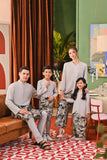 The Capai Baju Melayu Top - Light Grey
