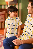 The Rasa Cinta Men Batik Shirt - Lemon Garden