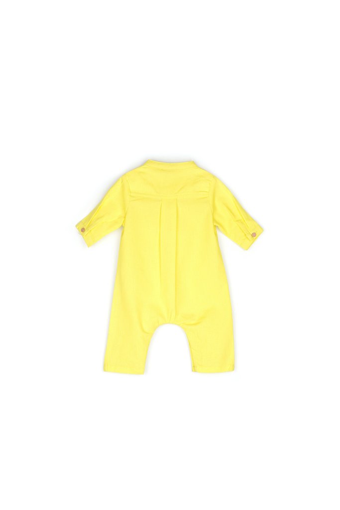jumpsuit baby cotton warna kuning