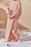 Peach Colour Folded Skirt
