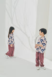 Sibling match print set wear