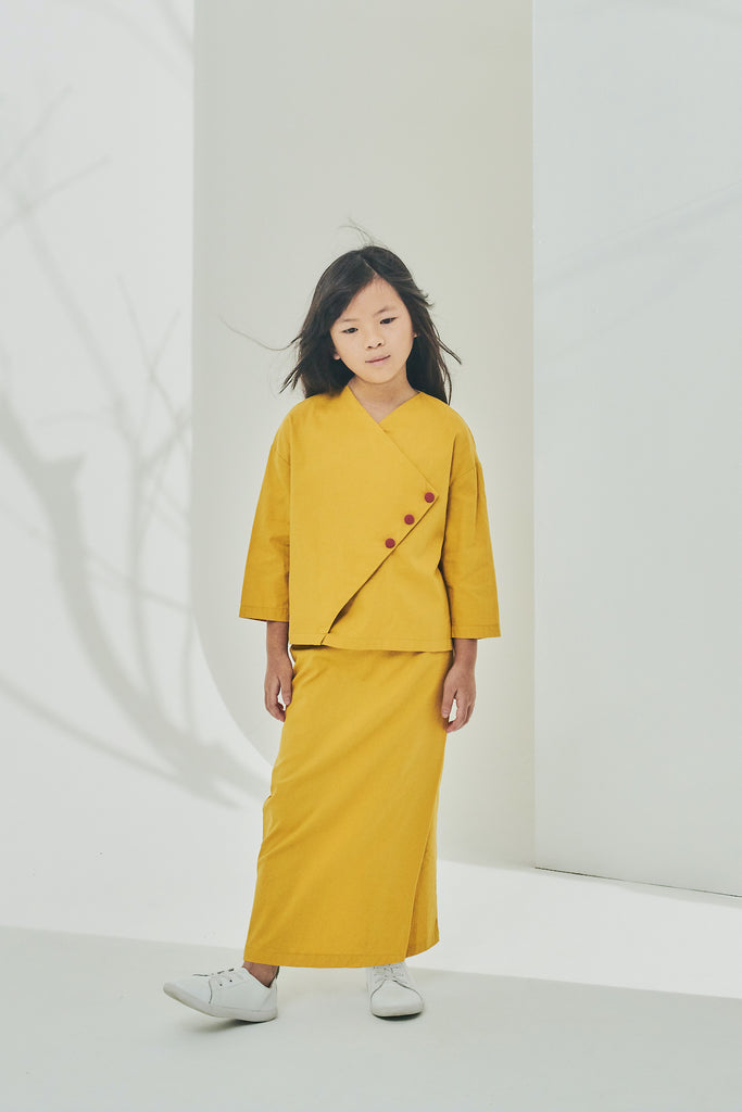 Timur Collection Wrapped Blouse for Kids