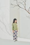 Wrapped Blouse matching print skirt