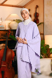 The Glow Women Broderie Shawl - Lilac Jacquard