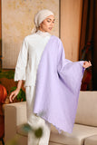 The Glow Women Broderie Shawl - Lilac Jacquard