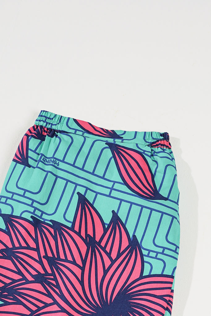 Tiffany Blue Colour print skirt