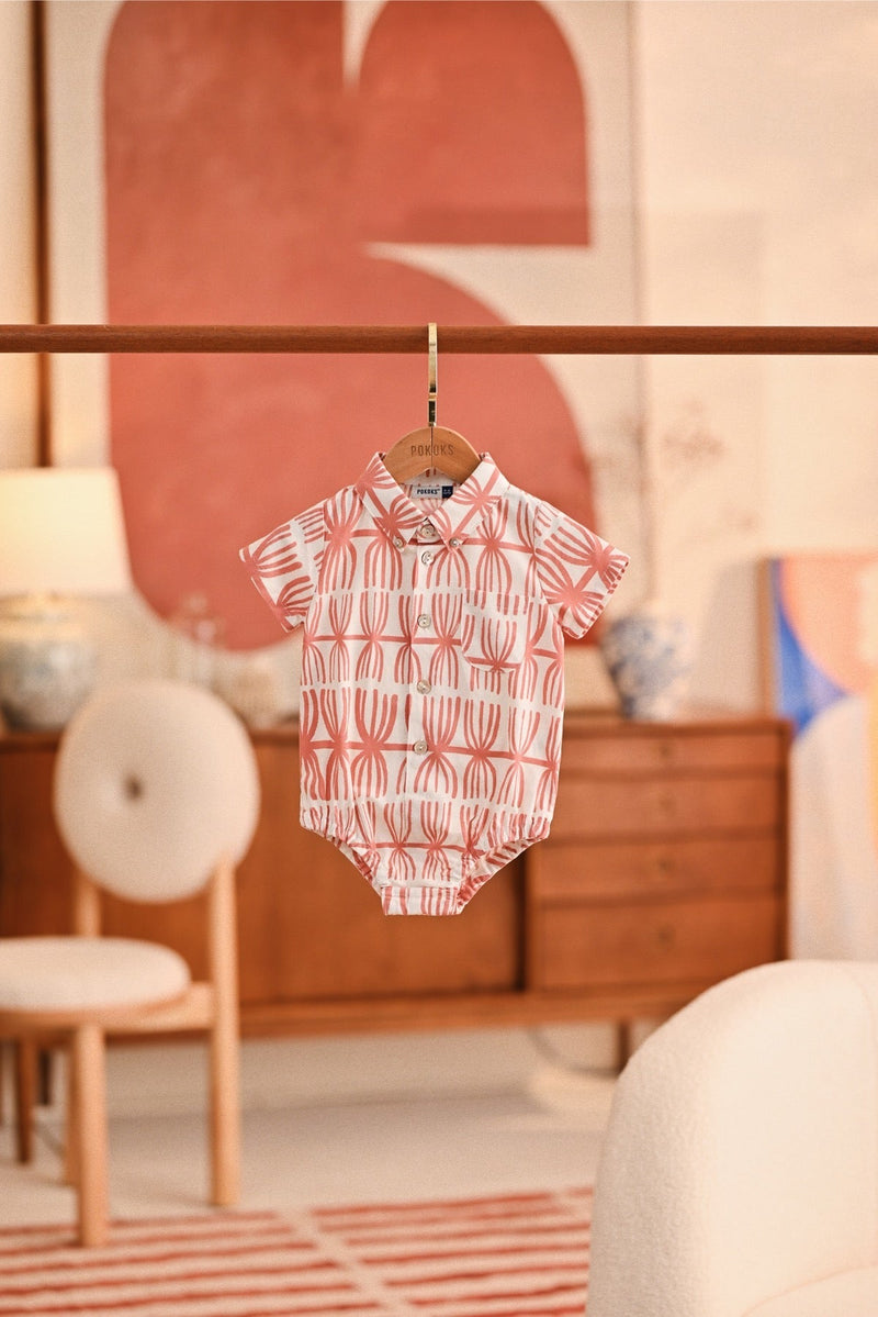 The Titi Babies Batik Romper - Fez