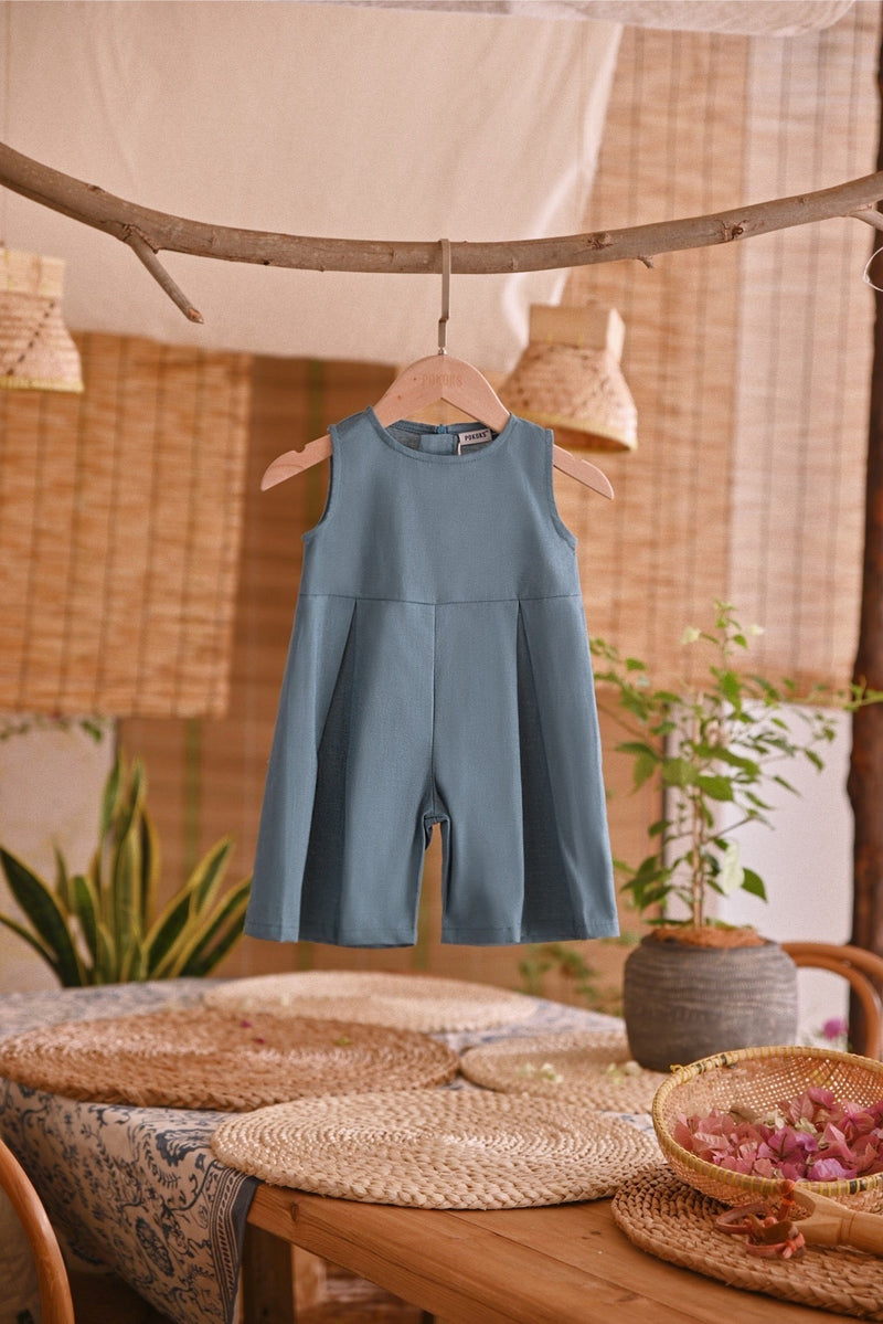 The Hening Babies Dungarees - Arctic Blue