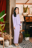 The Glow Women Broderie Kebaya Set - Lilac Jacquard