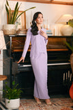 The Glow Women Broderie Kebaya Set - Lilac Jacquard