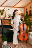 The Glow Women Chic Kebaya Set - White Jacquard