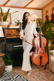The Glow Women Chic Kebaya Set - White Jacquard