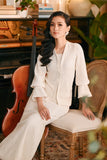 The Glow Women Chic Kebaya Set - White Jacquard