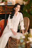 The Glow Women Chic Kebaya Set - White Jacquard