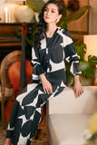 The Glow Women Chic Kebaya Set - Black Geo