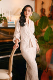 The Glow Women Chic Kebaya Set - Pink Jacquard