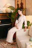 The Glow Women Chic Kebaya Set - Pink Jacquard