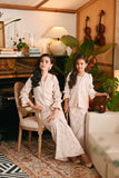 The Glow Women Chic Kebaya Set - Pink Jacquard