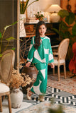 The Glow Demure Kurung Set - Green Geo