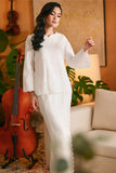 The Glow Women Demure Kurung Set - White Jacquard
