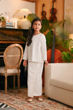 The Glow Demure Kurung Set - White Jacquard