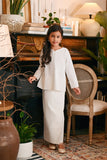 The Glow Demure Kurung Set - White Jacquard