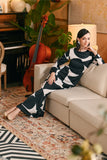 The Glow Women Chic Kurung Set - Black Geo