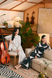 The Glow Women Chic Kurung Set - Black Geo