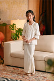 The Glow Chic Kebaya Set - White Jacquard