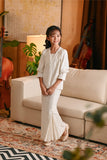 The Glow Chic Kebaya Set - White Jacquard